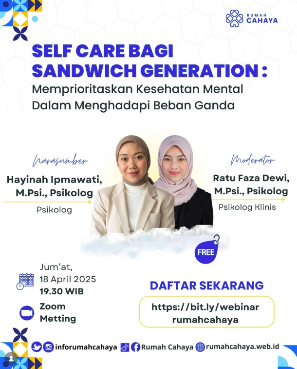 Self Care bagi Sandwich Generation: Memprioritaskan Kesehatan Mental dalam Menghadapi Beban Ganda